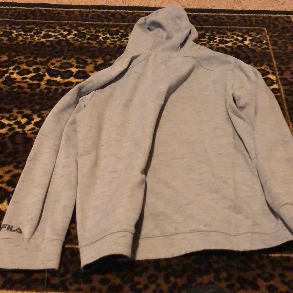 grey athletic hoodie - Picture 3 of 4